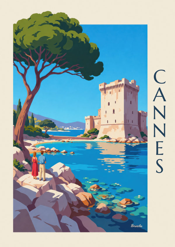Saint-Honorat fortified monastery poster