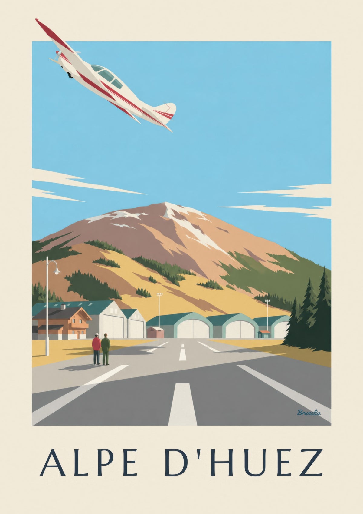 Alpe d'Huez Altiport Poster
