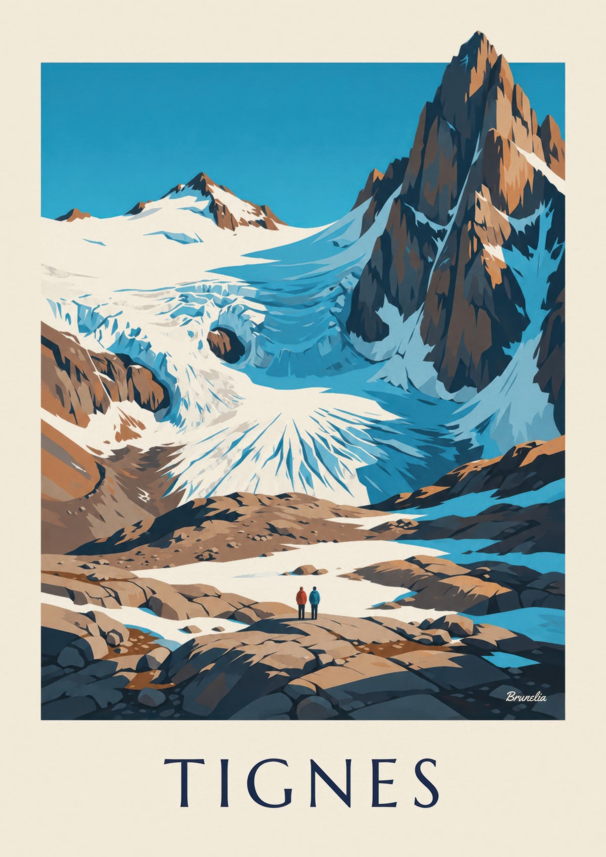 Tignes, Grande Motte and Grande Casse summer poster