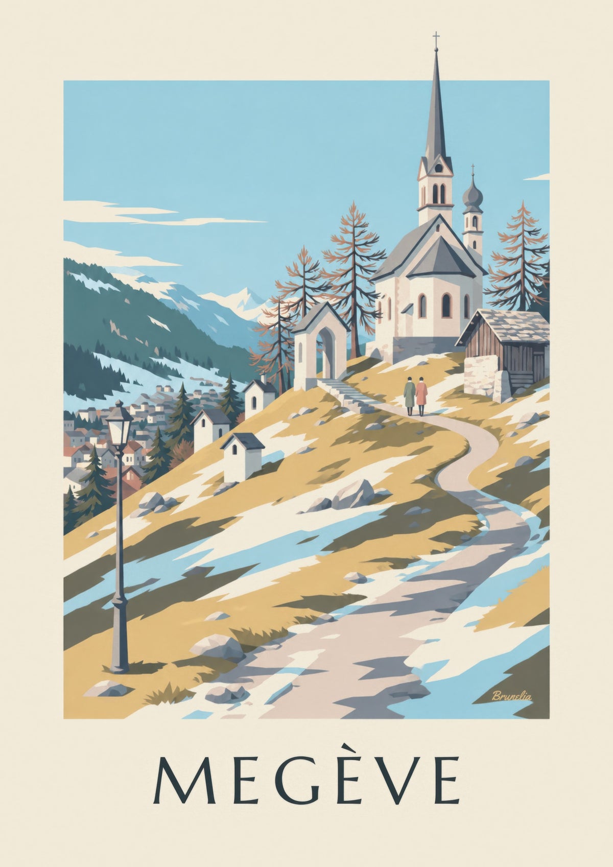 Megève, Calvaire chapels poster