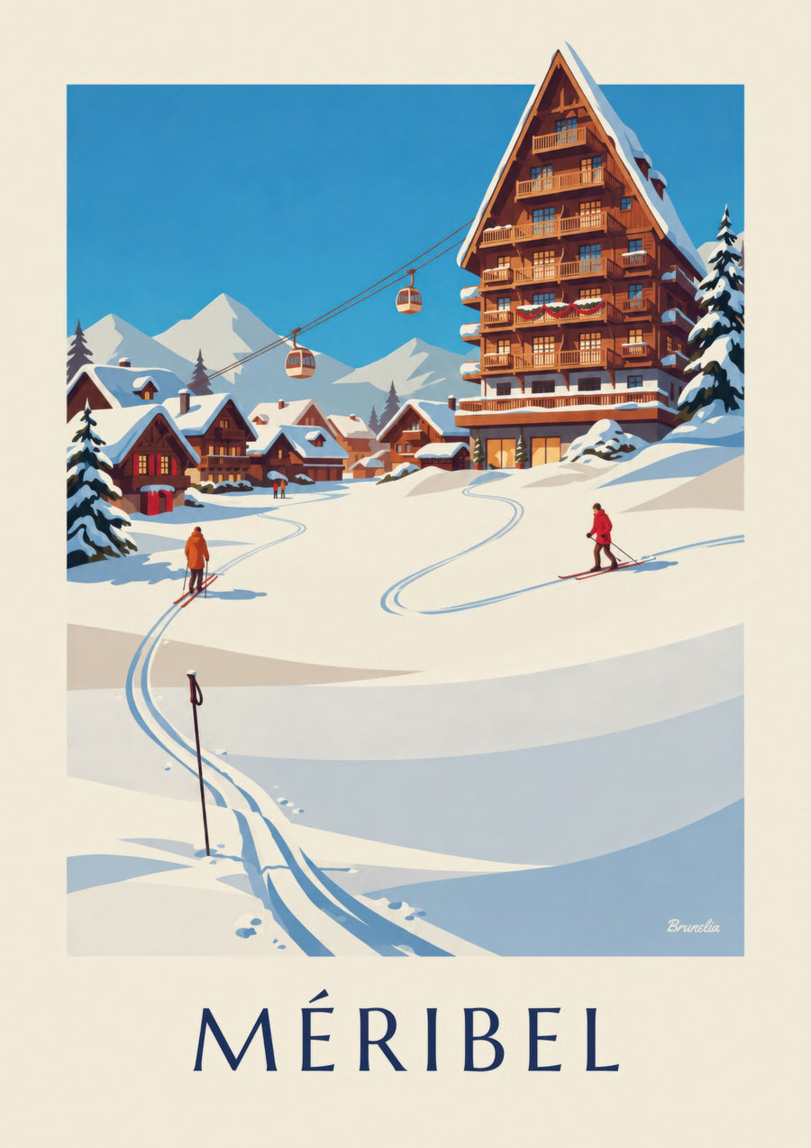 Méribel Mottaret in the sunshine poster