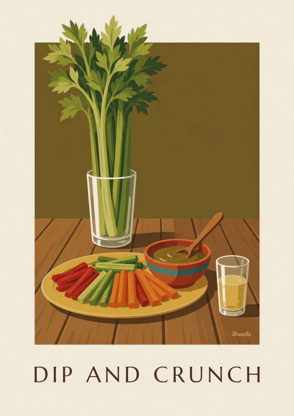 Anchoïade and crunchy vegetables poster