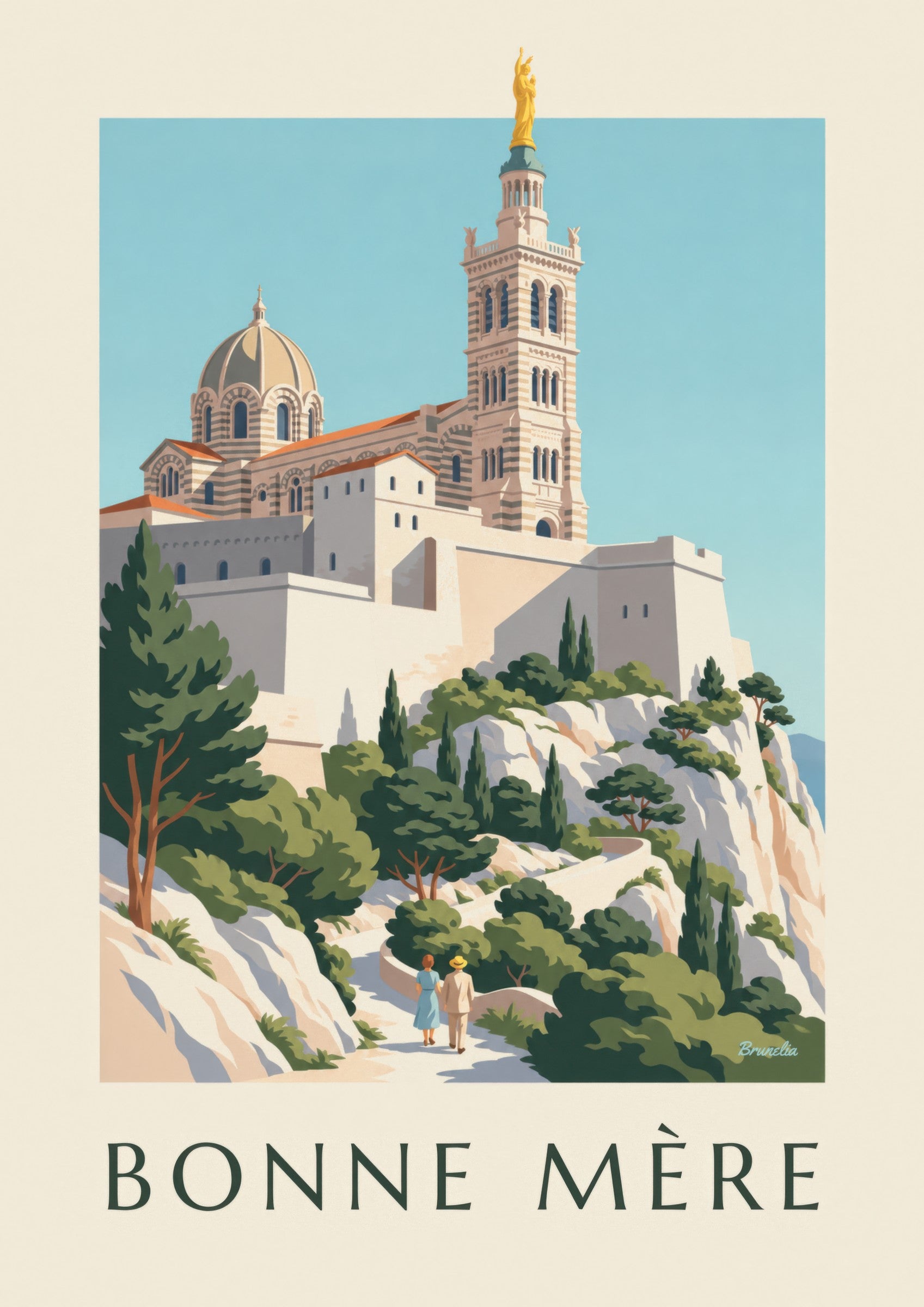 Notre-Dame-de-la-Garde Basilica Poster: close-up detail