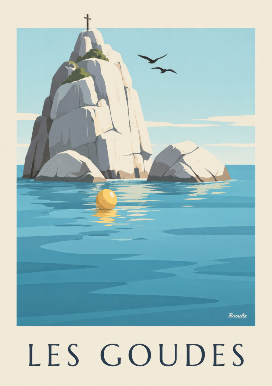 Tiboulen de Maïre islet and cross poster