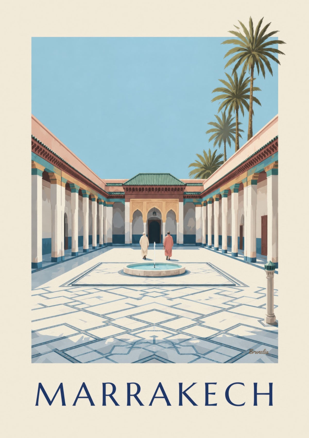 Bahia Palace Marrakech poster
