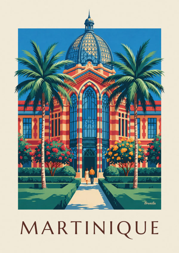 Schœlcher Library in Fort-de-France, Martinique poster