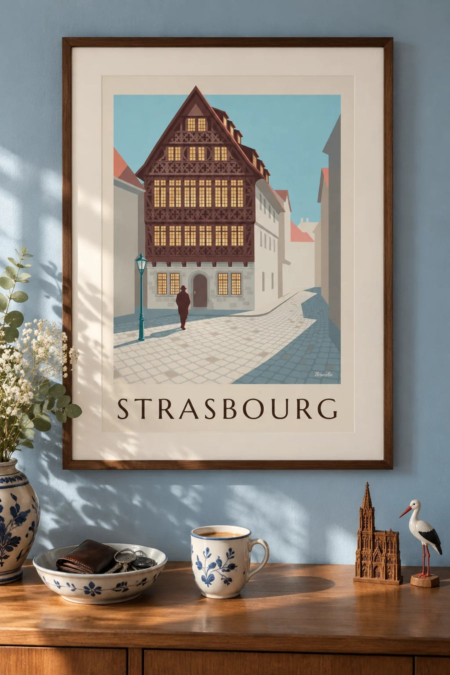 Maison Kammerzell in Strasbourg poster : framed on the wall