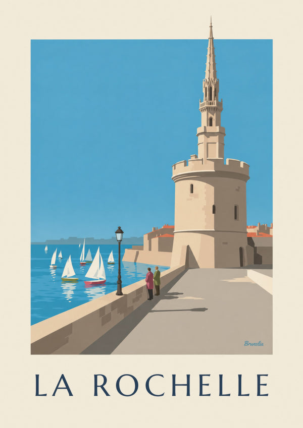 Lantern Tower in La Rochelle Poster