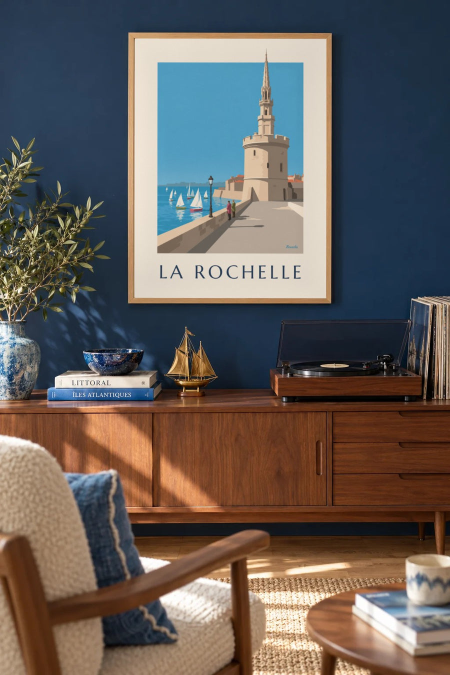 Lantern Tower in La Rochelle Poster : framed on the wall