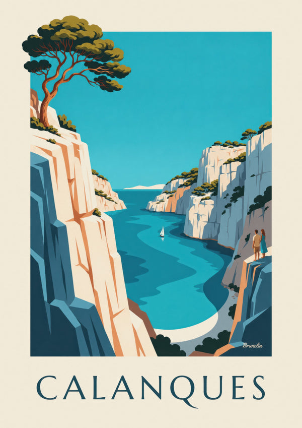 En-Vau Calanque in Marseille Poster