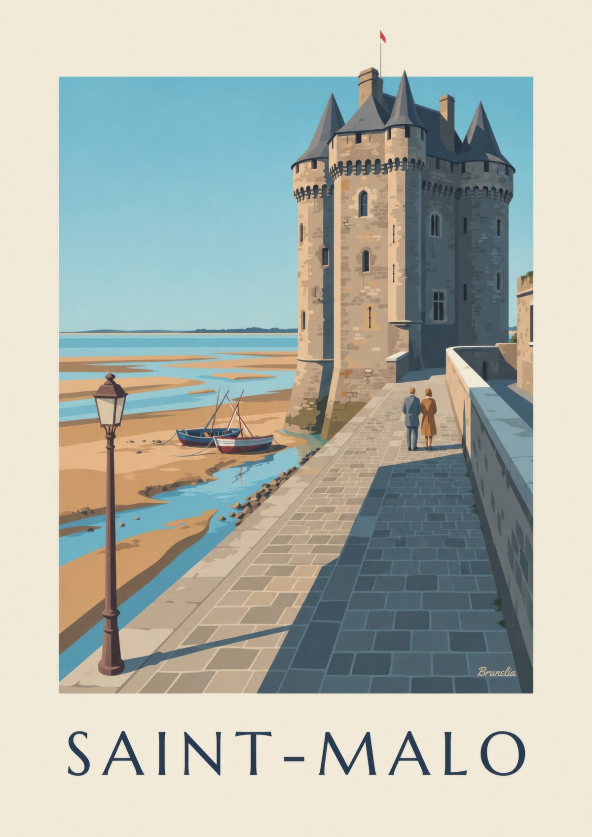 Solidor Tower in Saint-Servan, Saint-Malo Poster