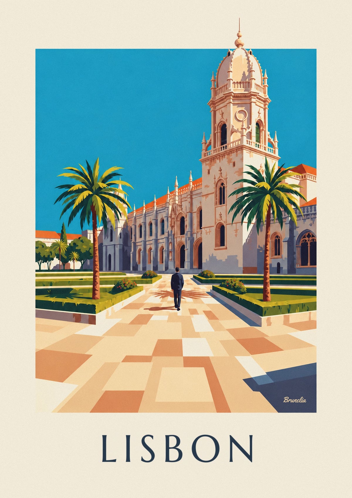 Jerónimos Monastery in Belém, Lisbon poster